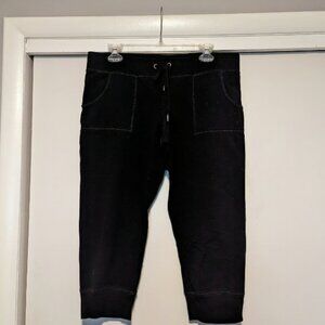 Black Cropped Joggers